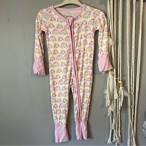 Little Sleepies Pastel Rainbow Zippy